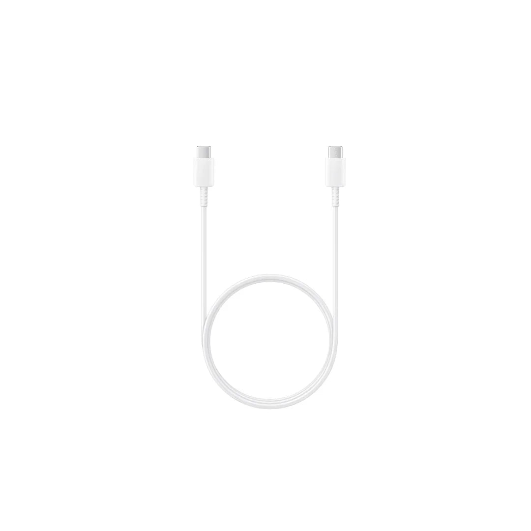 Type C to Type C Cable - TechPros® Type C to Type C Cable - White samsung charger