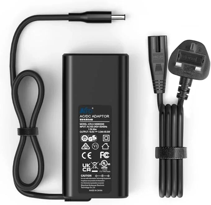 65W AC Adapter Charger – For Dell Inspiron 15 (5551, 5555, 5558, 5559) Laptop, W/ Power Cable
