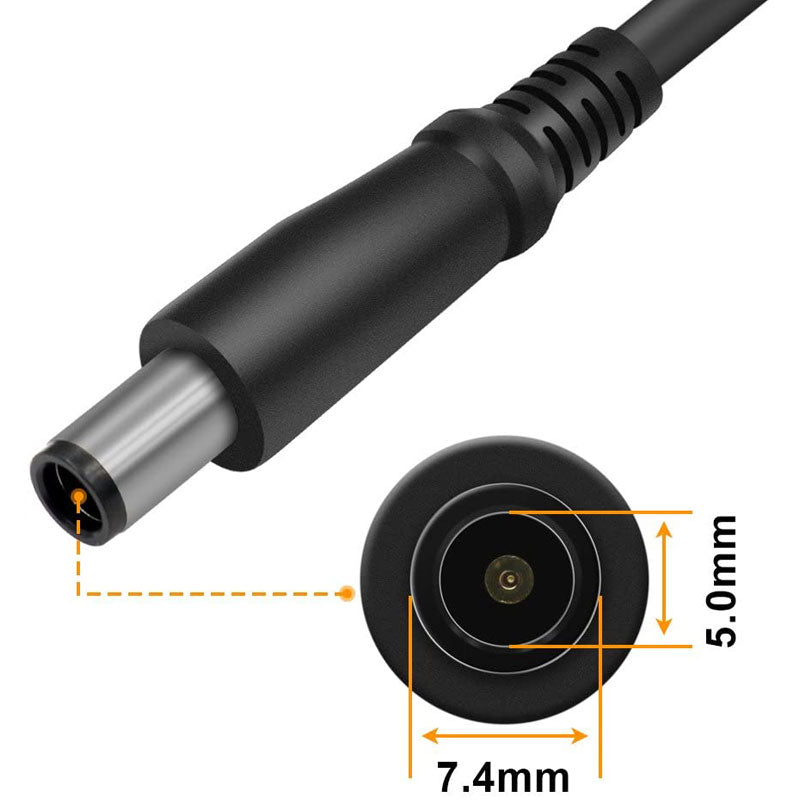 Genuine Dell 65W 19.5V, 3.34A, Adapter Charger + Cord - For Dell Laptops
