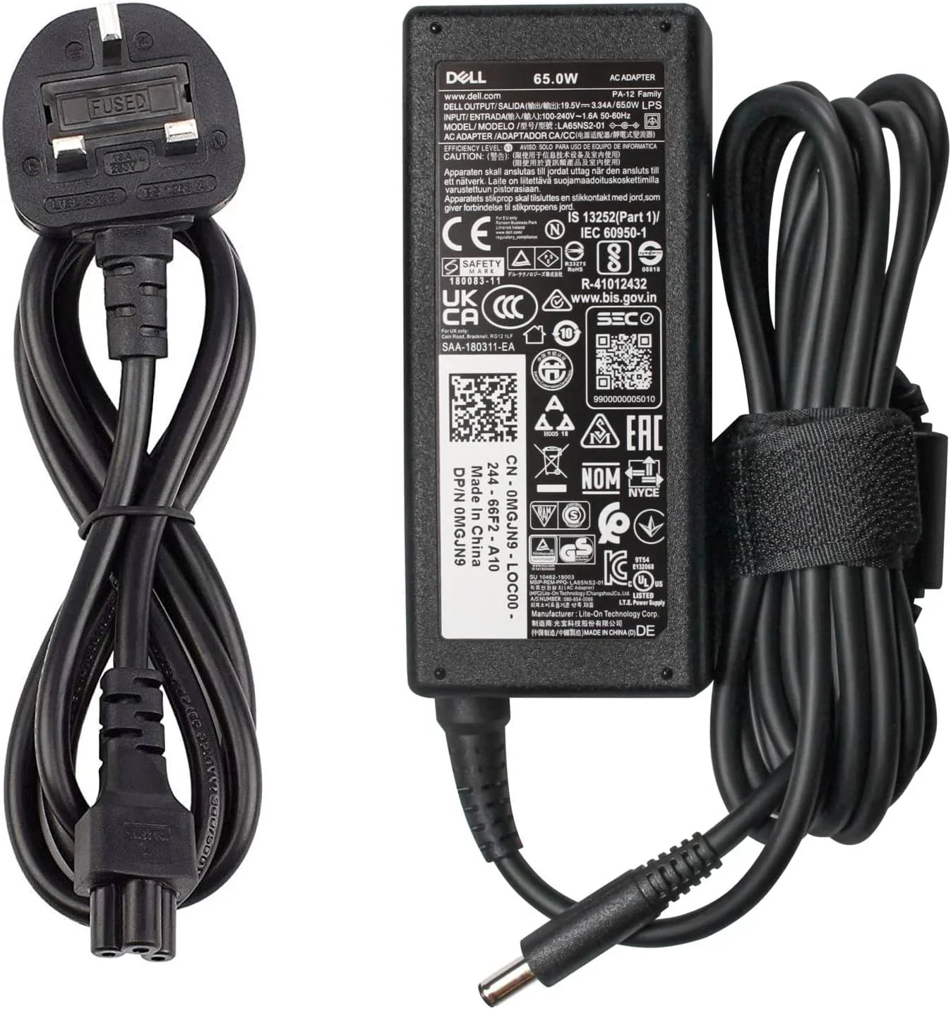 Genuine Dell 65W 19.5V 3.34A AC Adapter Slim Black 4.5mm x 3.0mm Refurbished - TechPros® 65W power adapter Dell, Dell 4.5mm charger, Dell 65W AC adapter, Dell 6ft power cord, Dell AC adapter 4.5mm, Dell adapter with LED, Dell charger replacement, Dell laptop power supply, Dell LED tip charger, Dell UK plug charger, genuine Dell charger, OEM Dell adapter 65W Genuine Dell 65W 19.5V 3.34A AC Adapter Slim Black 4.5mm x 3.0mm Refurbished - Default Title Dell Charger