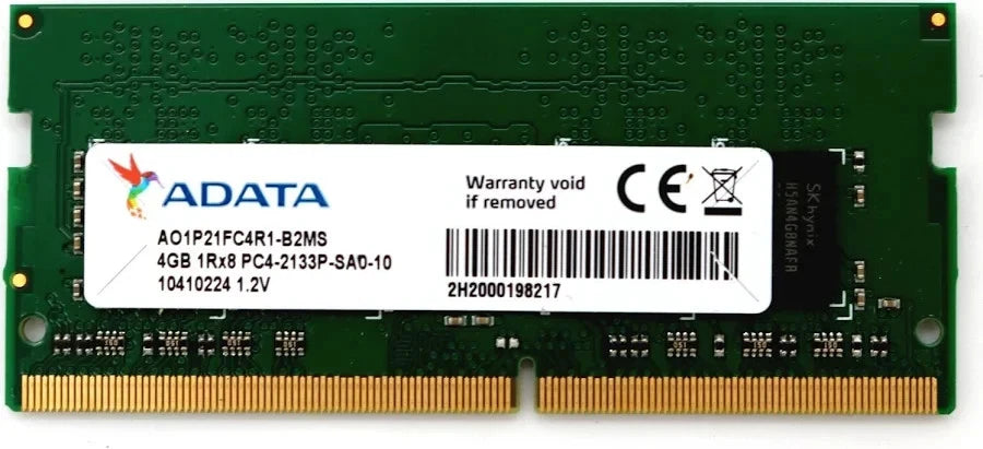 ADATA 4GB DDR4 2666MHz Laptop Memory SODIMM PC4-2666 260-Pin RAM ADA4S2666W4G19