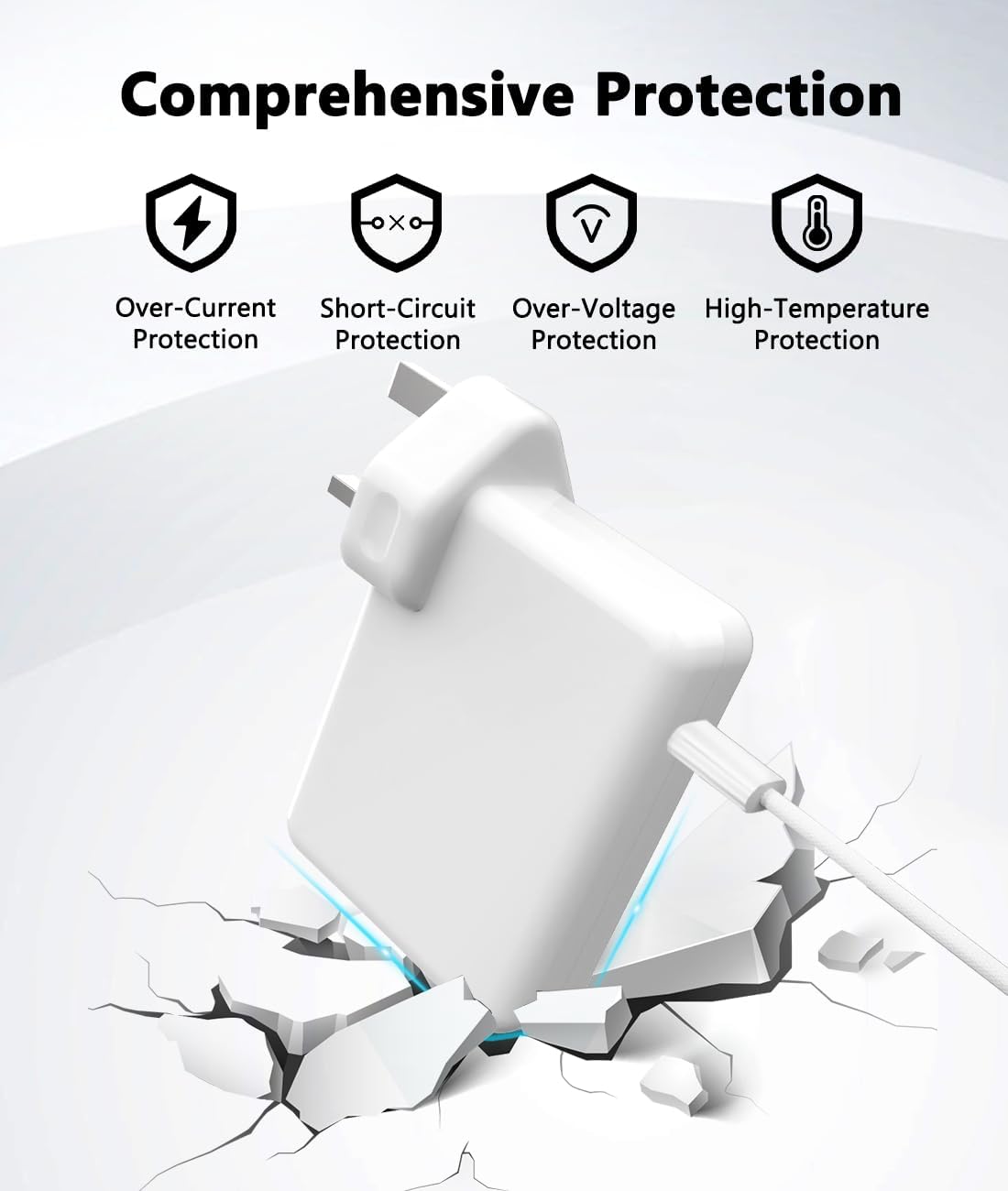 140W C to Magnetic 3 Charger, Compatible with MacBook Air 13, 15 Inch/Mac Book Pro 14, 16 Inch, M1/M2/M3/M4 from 2021/2022/2023/2024/2025 Models, 6.6FT【Original Quality】