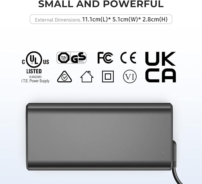 Dell Laptop Charger, 19.5V 3.34A 65W Power Adapter for Dell Inspiron 15 3520 3535 3515 3585 5000 5510 5570 7000 7570 Vostro 5410 3425 3515 5620 P129 P143 OptiPlex 9020 3020 3050 3060 Plug Cable